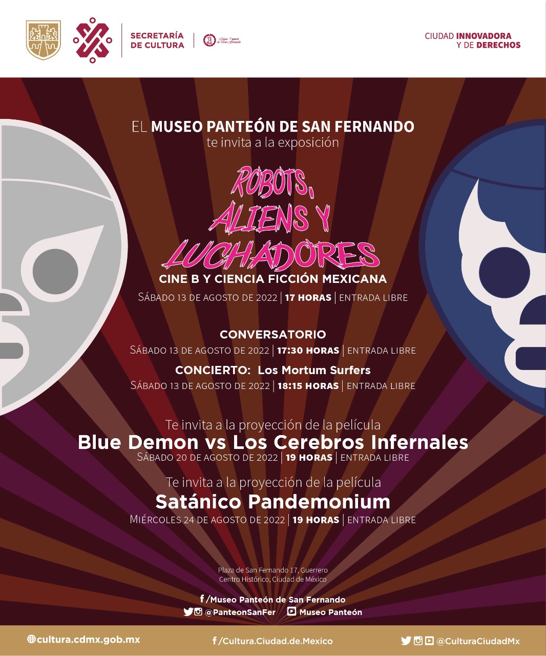 Robots, aliens y luchadores. Cine b y ciencia ficción en el Museo Panteón de San Fernando